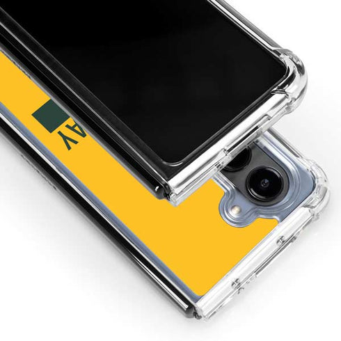 NFL Green Bay Packers Yellow Performance Series Galaxy Z Fold5 5G Clear Case