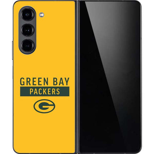 NFL Green Bay Packers Yellow Performance Series Galaxy Z Fold5 5G Skin