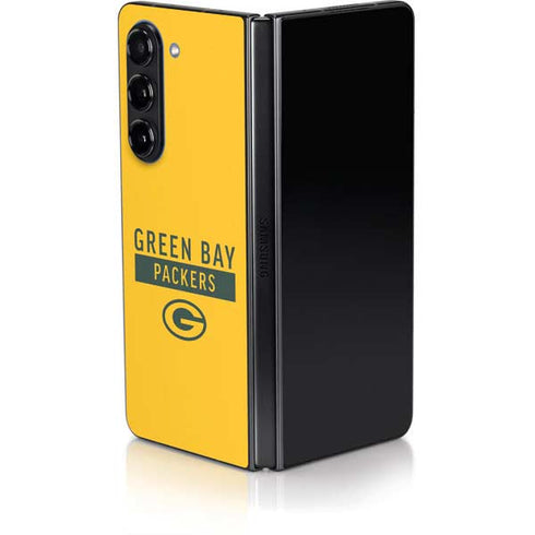 NFL Green Bay Packers Yellow Performance Series Galaxy Z Fold5 5G Skin
