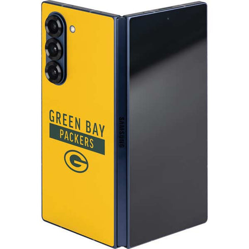 NFL Green Bay Packers Yellow Performance Series Galaxy Z Fold6 Skin