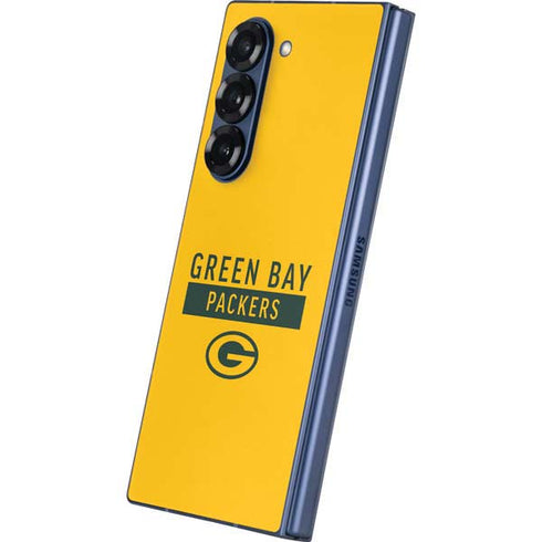 NFL Green Bay Packers Yellow Performance Series Galaxy Z Fold6 Skin