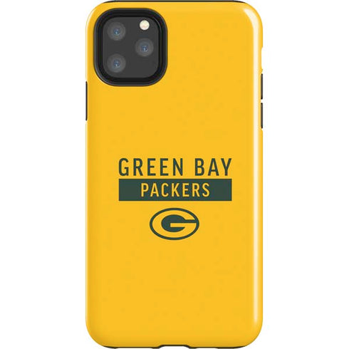 NFL Green Bay Packers Yellow Performance Series iPhone Cases