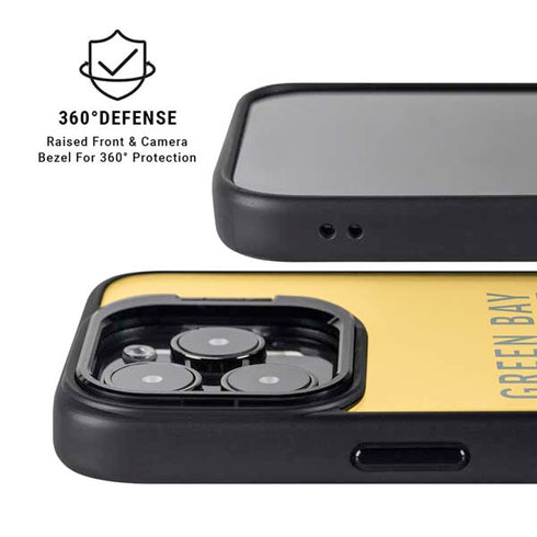 NFL Green Bay Packers Yellow Performance Series iPhone 13 Pro Kickstand Case