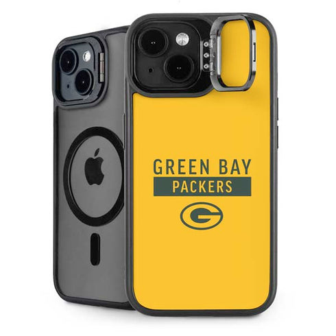 NFL Green Bay Packers Yellow Performance Series iPhone 15 Kickstand Case