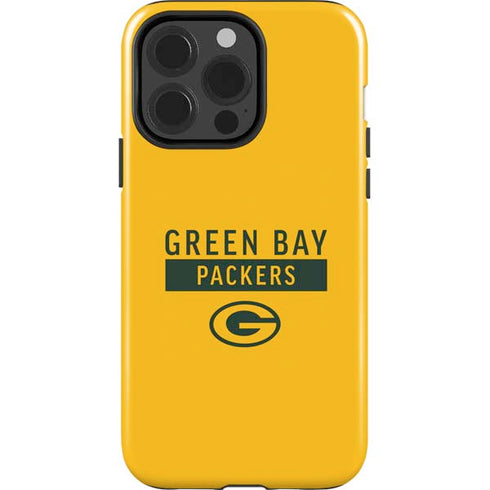 NFL Green Bay Packers Yellow Performance Series iPhone 15 Pro Impact Case