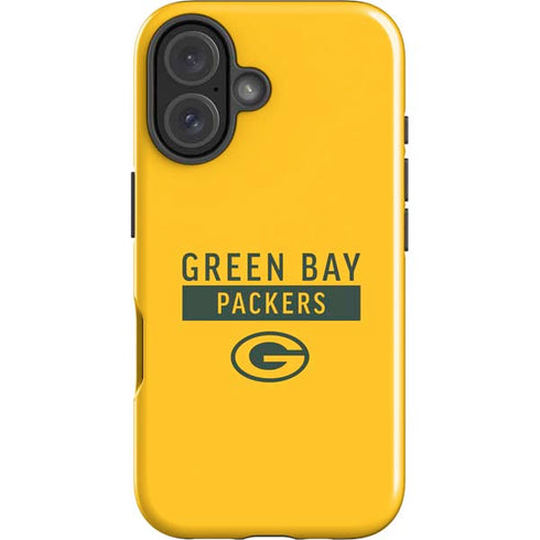 NFL Green Bay Packers Yellow Performance Series iPhone 16 Plus Impact Case