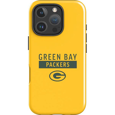 NFL Green Bay Packers Yellow Performance Series iPhone 16 Pro Max Impact Case