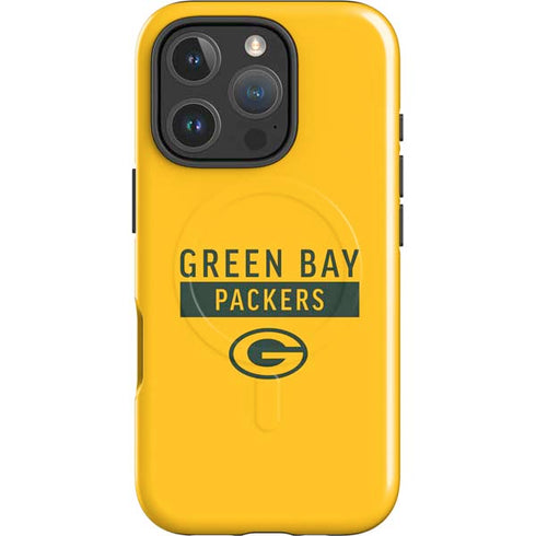 NFL Green Bay Packers Yellow Performance Series iPhone 16 Pro Max Magsafe Impact Case