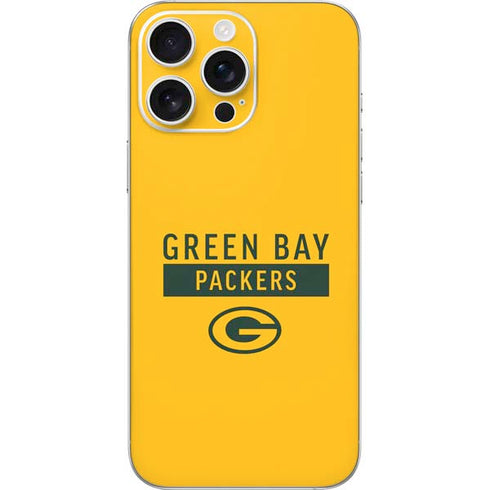 NFL Green Bay Packers Yellow Performance Series iPhone 16 Pro Max Skin