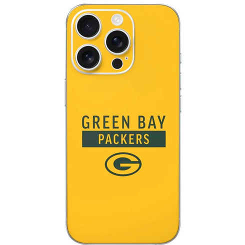 NFL Green Bay Packers Yellow Performance Series iPhone 16 Pro Skin