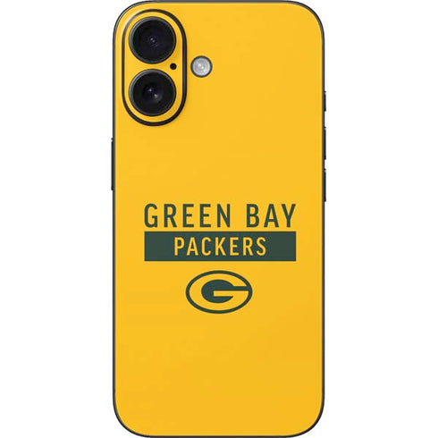 NFL Green Bay Packers Yellow Performance Series iPhone 16 Skin