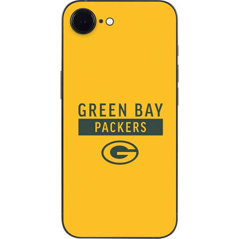 NFL Green Bay Packers Yellow Performance Series iPhone 16e Skin