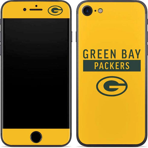 NFL Green Bay Packers Yellow Performance Series iPhone 8 Skin