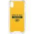 NFL Green Bay Packers Yellow Performance Series iPhone XS Clear Case