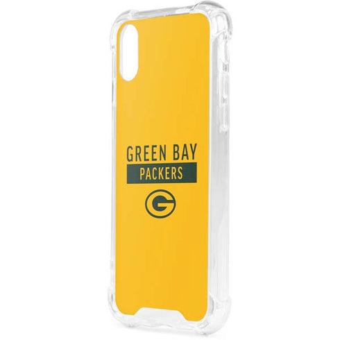 NFL Green Bay Packers Yellow Performance Series iPhone XS Clear Case