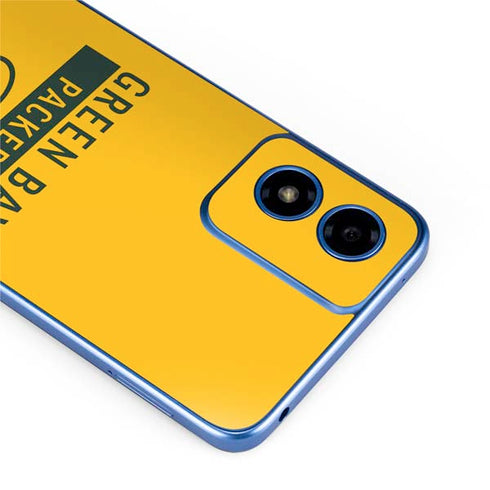 NFL Green Bay Packers Yellow Performance Series Moto G Play 4G (2024) Skin