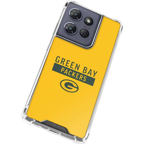 NFL Green Bay Packers Yellow Performance Series Moto G Power 5G (2025) Clear Case