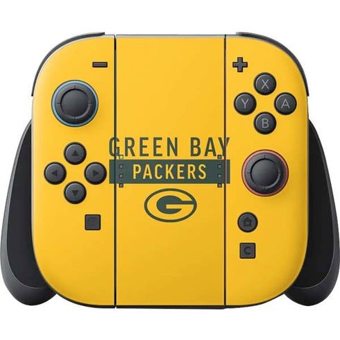 NFL Green Bay Packers Yellow Performance Series Nintendo Switch 2 (2025) Joy-Con Controller Skin