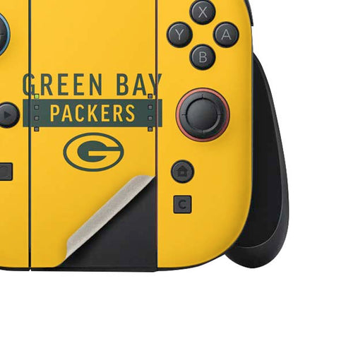 NFL Green Bay Packers Yellow Performance Series Nintendo Switch 2 (2025) Joy-Con Controller Skin
