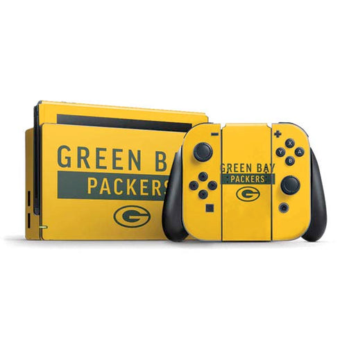 NFL Green Bay Packers Yellow Performance Series Nintendo Skins