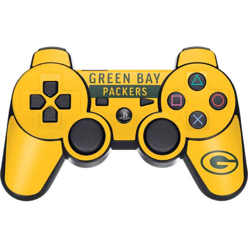 NFL Green Bay Packers Yellow Performance Series PS3 Dual Shock wireless controller Skin