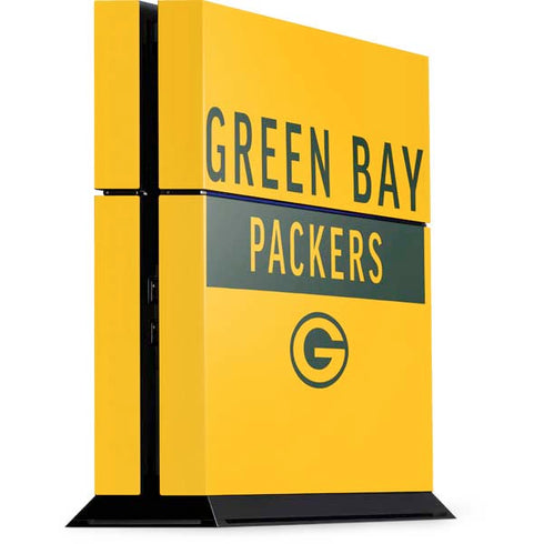 NFL Green Bay Packers Yellow Performance Series PlayStation PS4 Skins