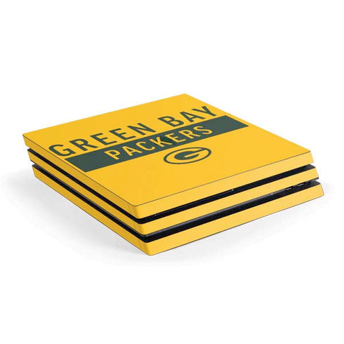 NFL Green Bay Packers Yellow Performance Series PlayStation PS4 Skins