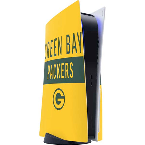 NFL Green Bay Packers Yellow Performance Series PlayStation PS5 Skins