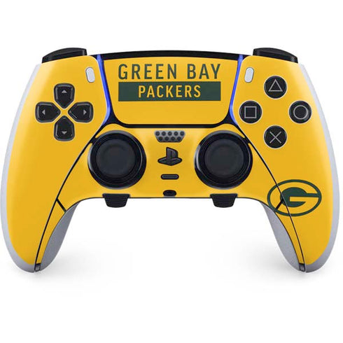 NFL Green Bay Packers Yellow Performance Series PS5 DualSense Edge Pro Controller Skin