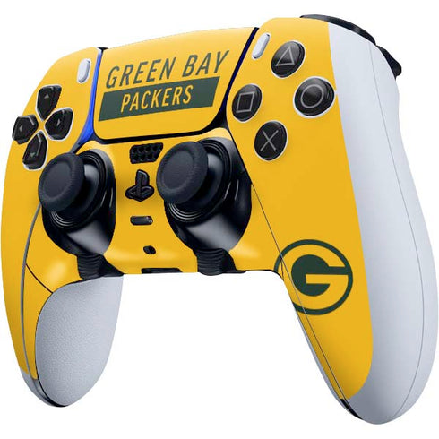 NFL Green Bay Packers Yellow Performance Series PS5 DualSense Edge Pro Controller Skin