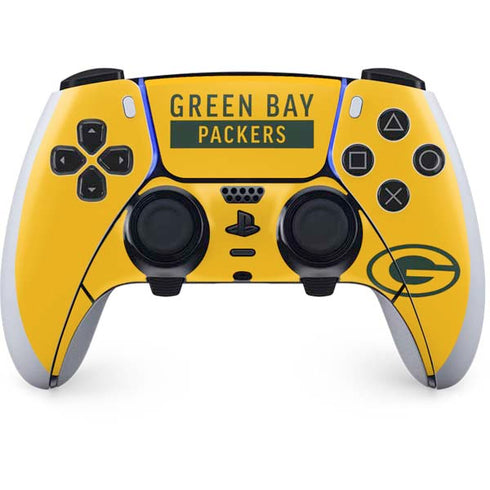 NFL Green Bay Packers Yellow Performance Series PlayStation PS5 Skins