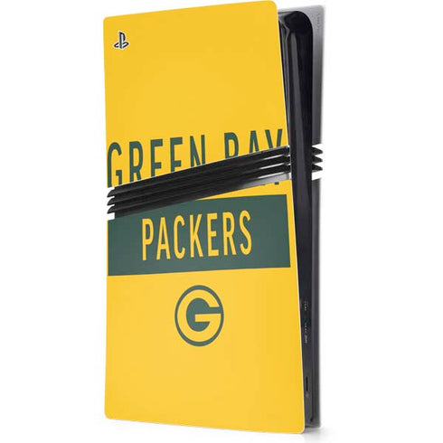 NFL Green Bay Packers Yellow Performance Series PlayStation PS5 Skins