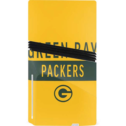NFL Green Bay Packers Yellow Performance Series PS5 Pro Disk Console Skin