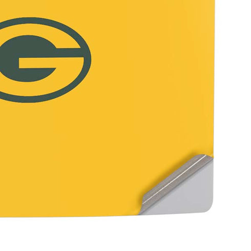 NFL Green Bay Packers Yellow Performance Series PS5 Pro Disk Console Skin
