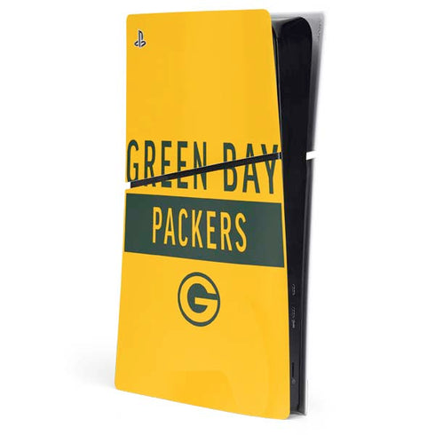 NFL Green Bay Packers Yellow Performance Series PlayStation PS5 Skins