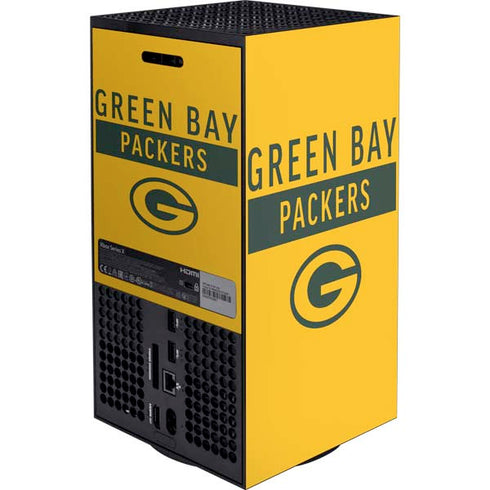 NFL Green Bay Packers Yellow Performance Series XBox Series X Digital Edition Bundle Skin