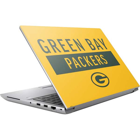 NFL Green Bay Packers Yellow Performance Series HP ZBook Fury 16 G10 Skin