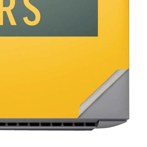 NFL Green Bay Packers Yellow Performance Series HP ZBook Fury 16 G10 Skin