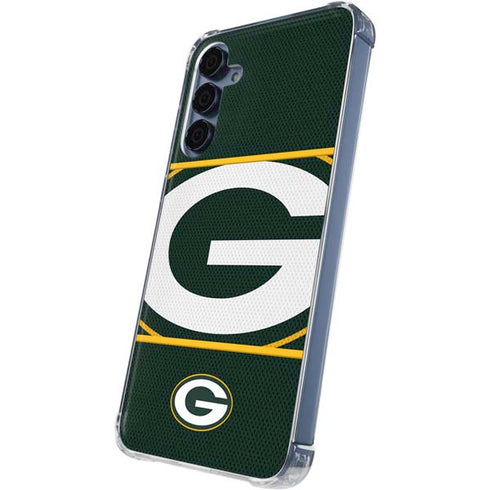 NFL Green Bay Packers Zone Block Galaxy A35 5G Clear Case