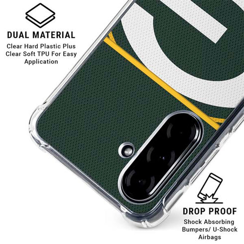 NFL Green Bay Packers Zone Block Galaxy A36 5G Clear Case