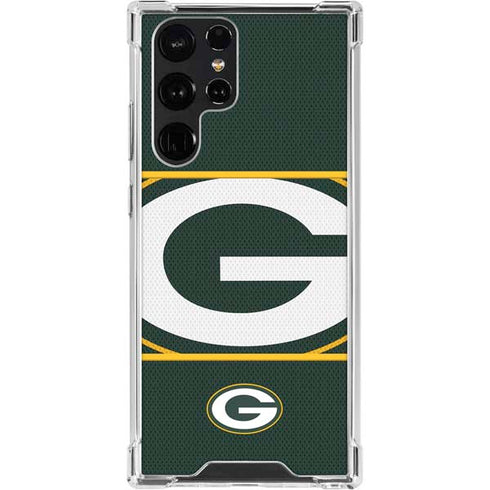 NFL Green Bay Packers Zone Block Galaxy S23 Ultra Clear Case