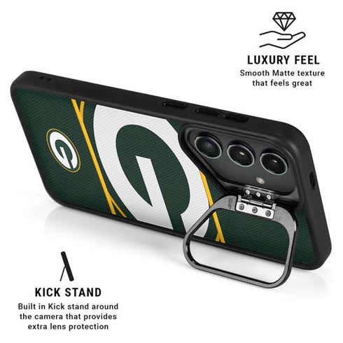 NFL Green Bay Packers Zone Block Galaxy S25 Plus Kickstand Case