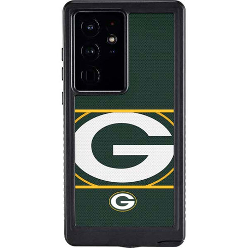 NFL Green Bay Packers Zone Block Galaxy S24 Ultra Waterproof Case