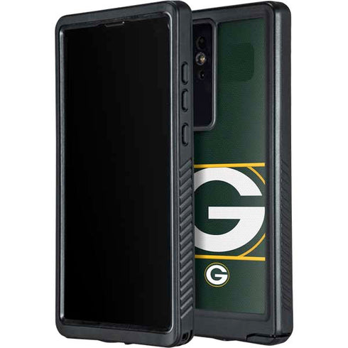 NFL Green Bay Packers Zone Block Galaxy S24 Ultra Waterproof Case