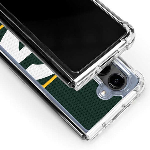 NFL Green Bay Packers Zone Block Galaxy Z Fold5 5G Clear Case