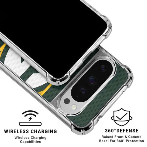 NFL Green Bay Packers Zone Block Google Pixel 10 Pro XL Clear Case