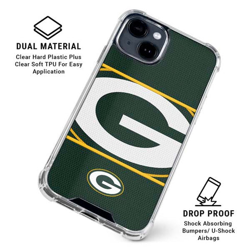 NFL Green Bay Packers Zone Block iPhone 15 Clear Case