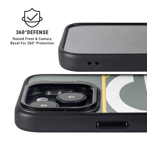 NFL Green Bay Packers Zone Block iPhone 15 Plus Kickstand Case