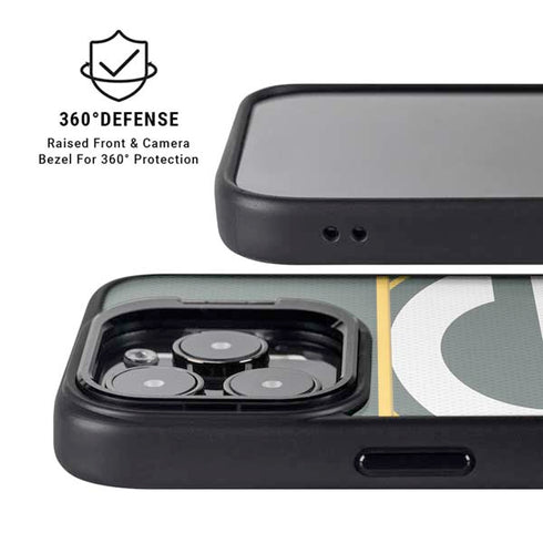 NFL Green Bay Packers Zone Block iPhone 15 Pro Kickstand Case