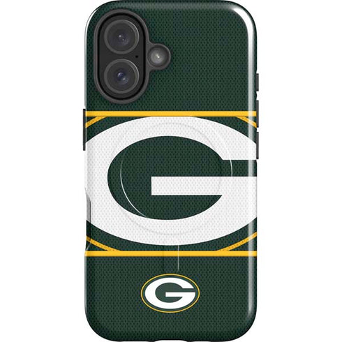 NFL Green Bay Packers Zone Block iPhone 16 Magsafe Impact Case